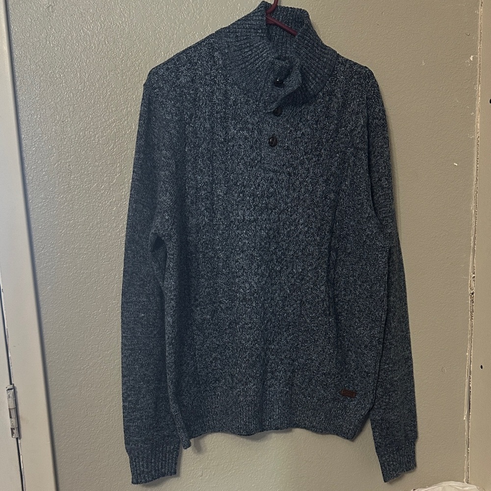 Buffalo David Bitton Dark Gray Turtleneck Sweater